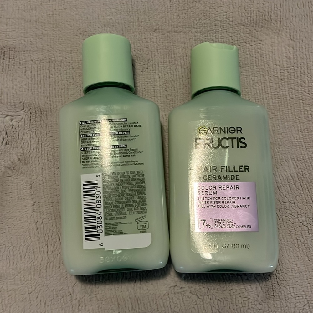 NWT Garnier Fructis Hair Filler Serum Set - Picture 2 of 5